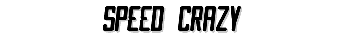 Speed Crazy font